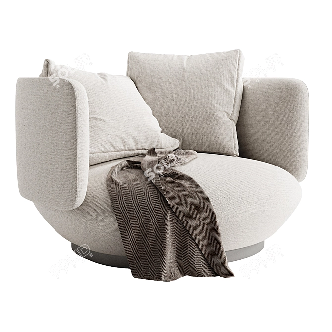  BAIXA Armchair by WENTZ 3D model image 1