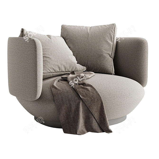  BAIXA Armchair by WENTZ 3D model image 2