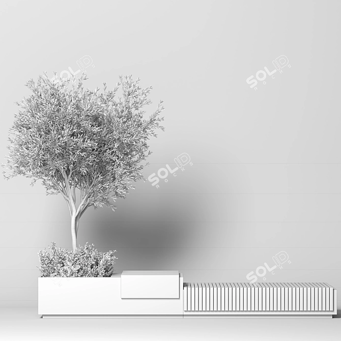 Modern Urban Furniture Design Model 3D model image 5