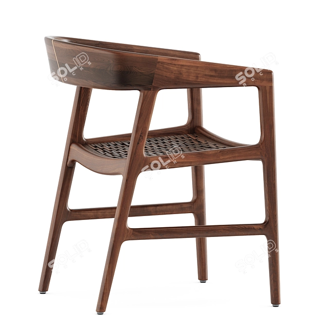 Elegant Tesa Chair by Artisan 3D model image 3