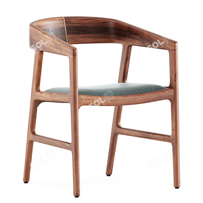 Elegant Tesa Chair by Artisan 3D model image 5