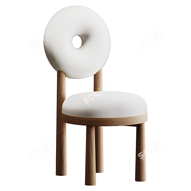 Modern Chic Baba Chair - Emmanuelle Simon 3D model image 2