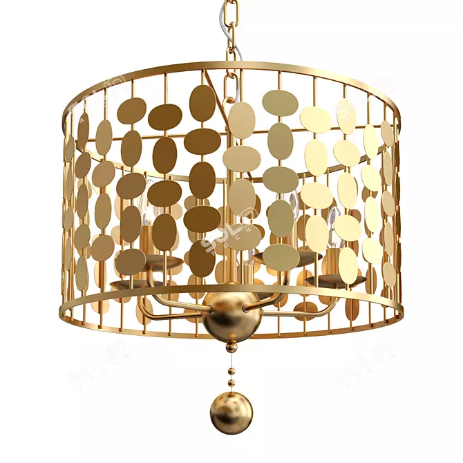 Elegant Layla Chandelier With Style 3D model image 1