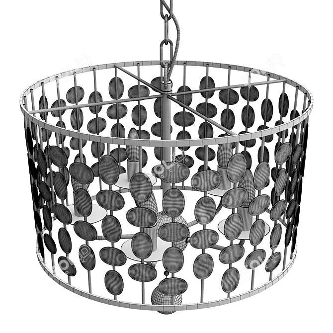 Elegant Layla Chandelier With Style 3D model image 2