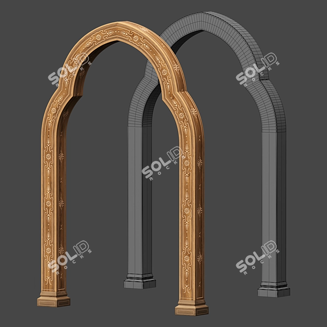 Adorned Archway Décor - 4pc 3D model image 4