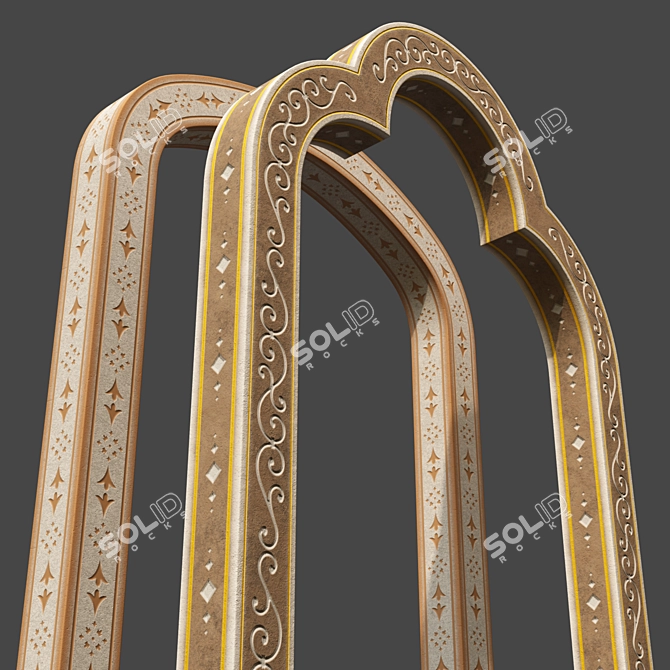 Adorned Archway Décor - 4pc 3D model image 6