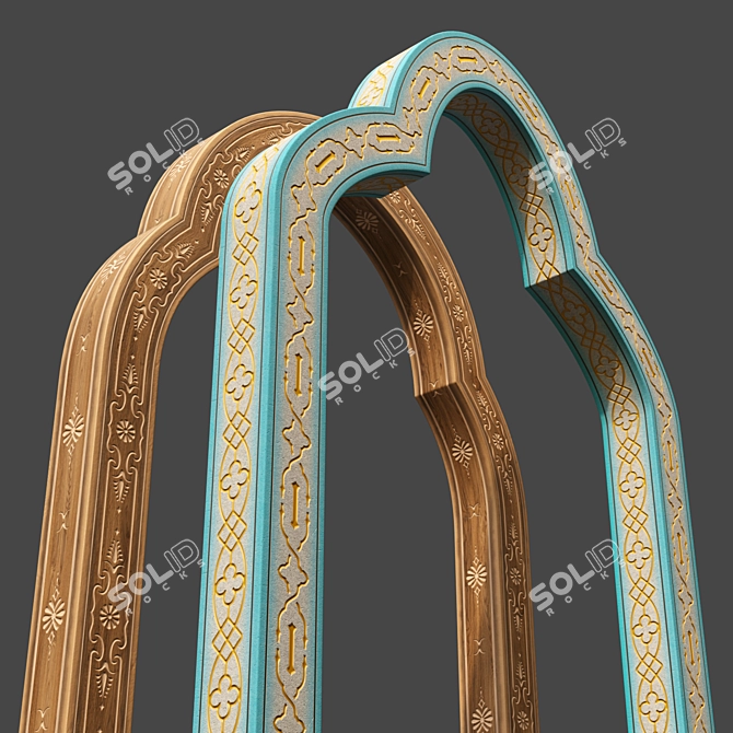 Adorned Archway Décor - 4pc 3D model image 7