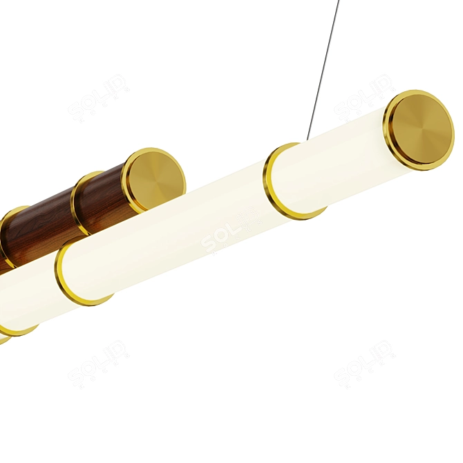 Elegant Mini Chandelier Duo 3D model image 2