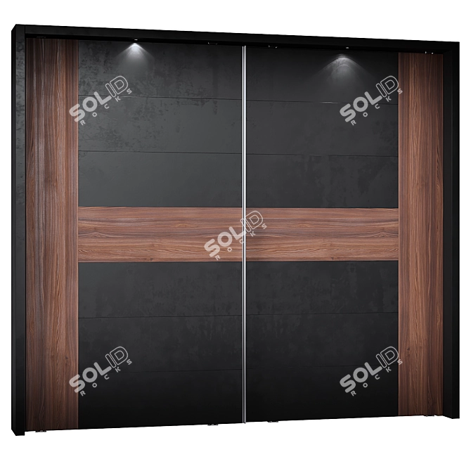 Believue Sliding 2 Door Wardrobe 3D model image 2