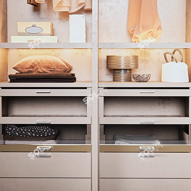 Believue Sliding 2 Door Wardrobe 3D model image 4