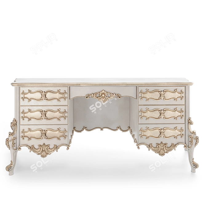 Isabella Writing/Vanity Table by Romano Home 3D model image 2