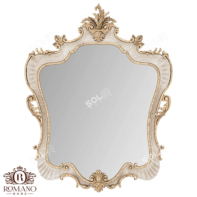 Handcrafted Mirror Missis Pia Romano 3D model image 1