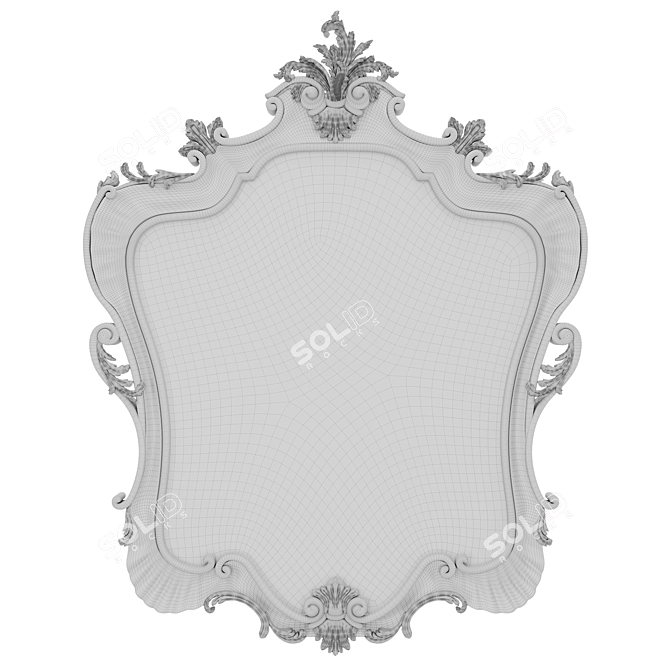 Handcrafted Mirror Missis Pia Romano 3D model image 3