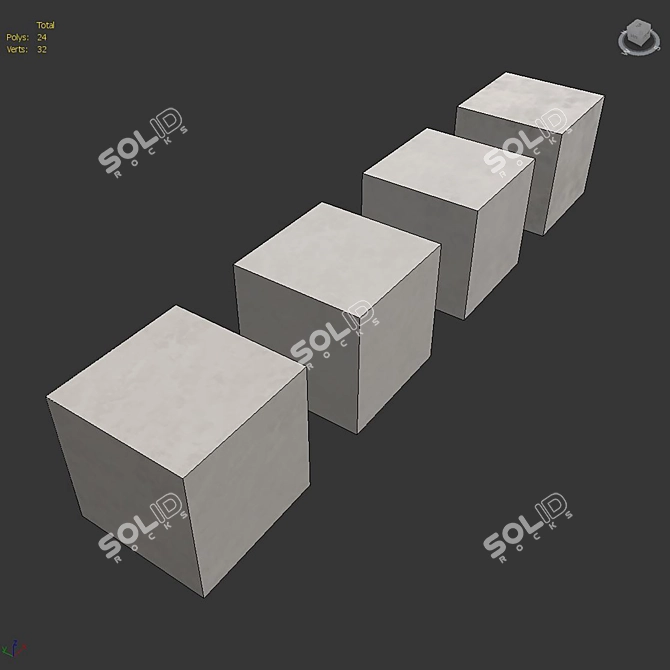 Luxury Decorative Plaster Materials 3D model image 6