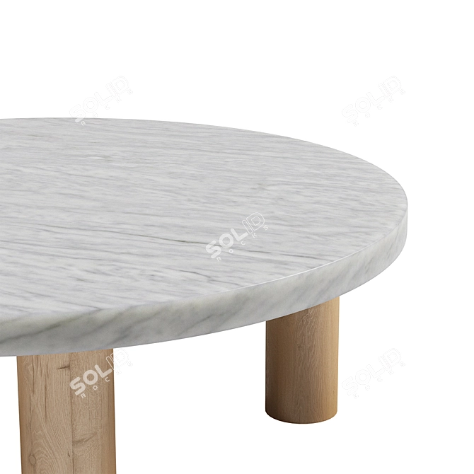 Luxury Marble Coffee Table 3D model image 4