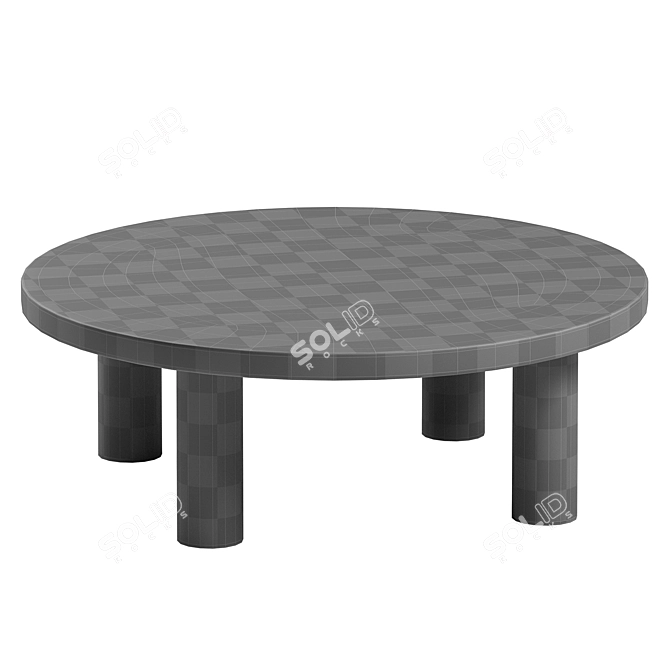 Luxury Marble Coffee Table 3D model image 5