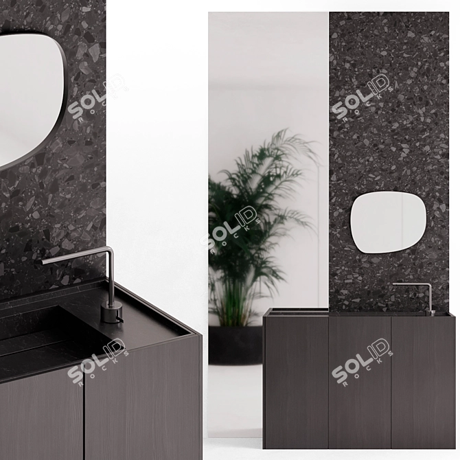 Quadro Room Bathroom Set Render 3D model image 1