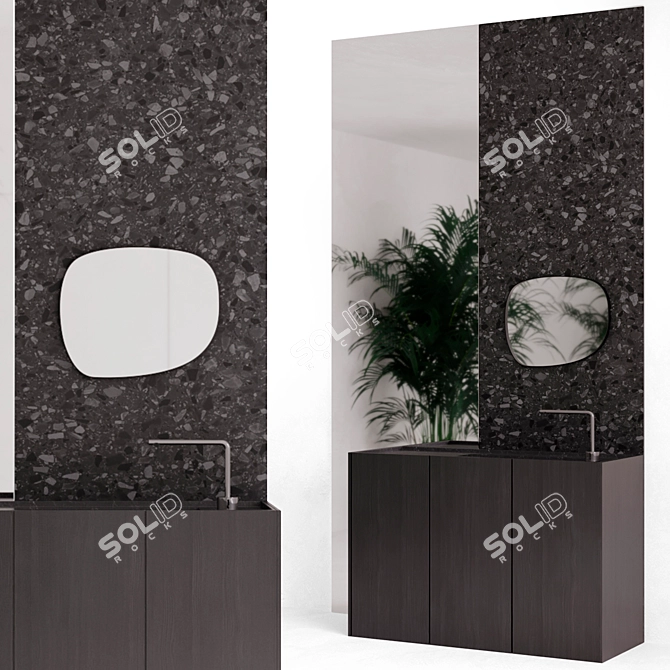 Quadro Room Bathroom Set Render 3D model image 2