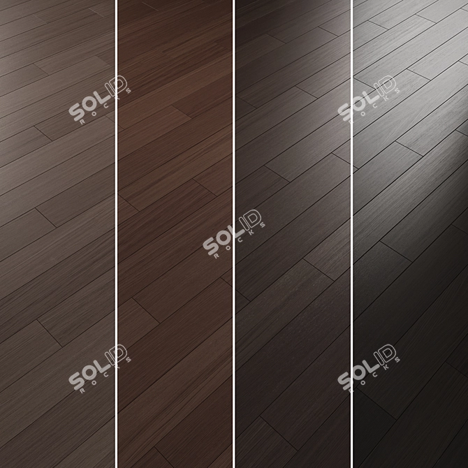 Oak Parquet Flooring Collection 3D model image 6