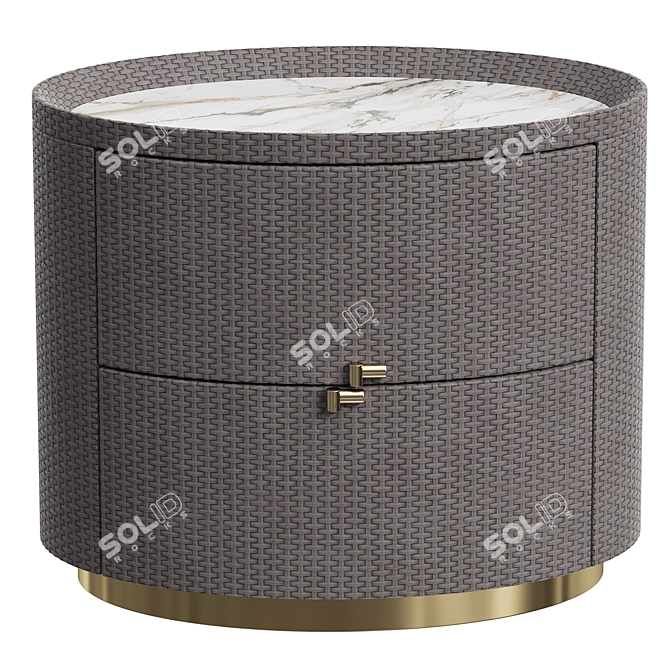  BOHEME Bedside Table Luxe 3D model image 3