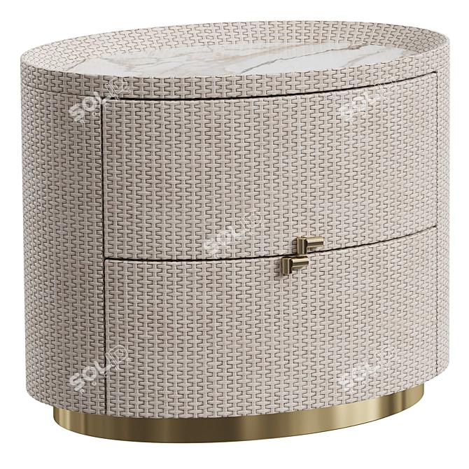  BOHEME Bedside Table Luxe 3D model image 4