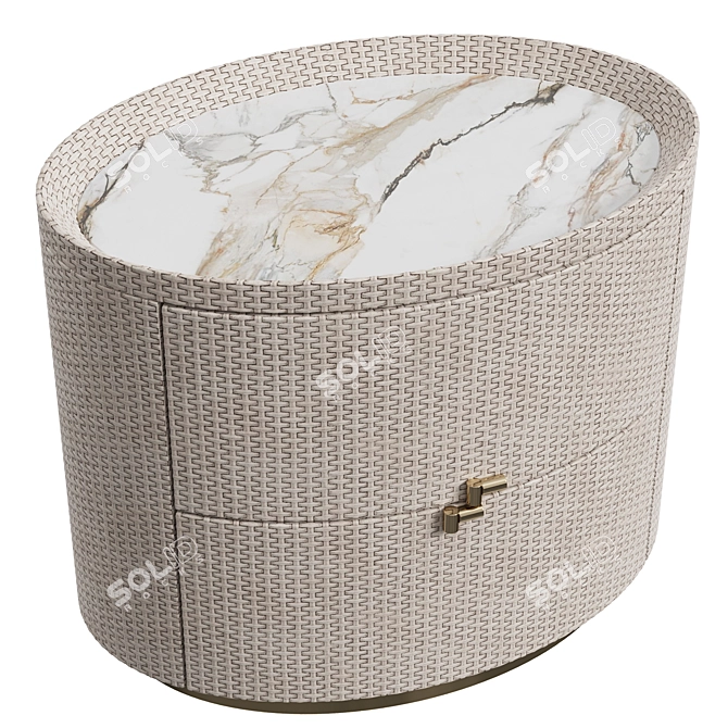  BOHEME Bedside Table Luxe 3D model image 6