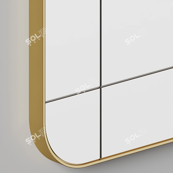 Heal's Oro Gold Framed Mirror 3D model image 4