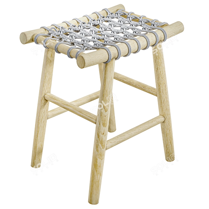 Modular Footrest Edgard 3D model image 1