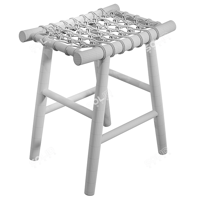 Modular Footrest Edgard 3D model image 2