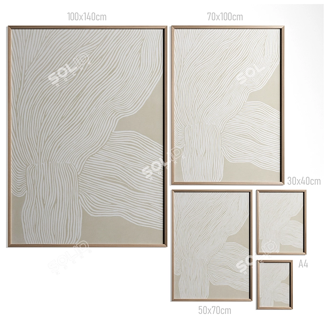 Hein Studio Poster Set 2 3D model image 2