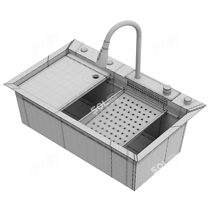 Lefton Kitchen Sink Set KS2203 3D model image 7