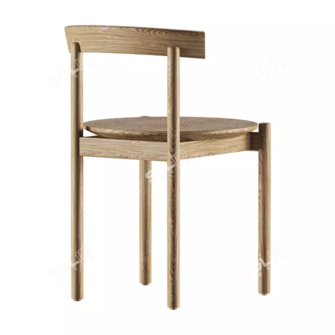 Modern Comfort Comma Side Chair 3D model image 3