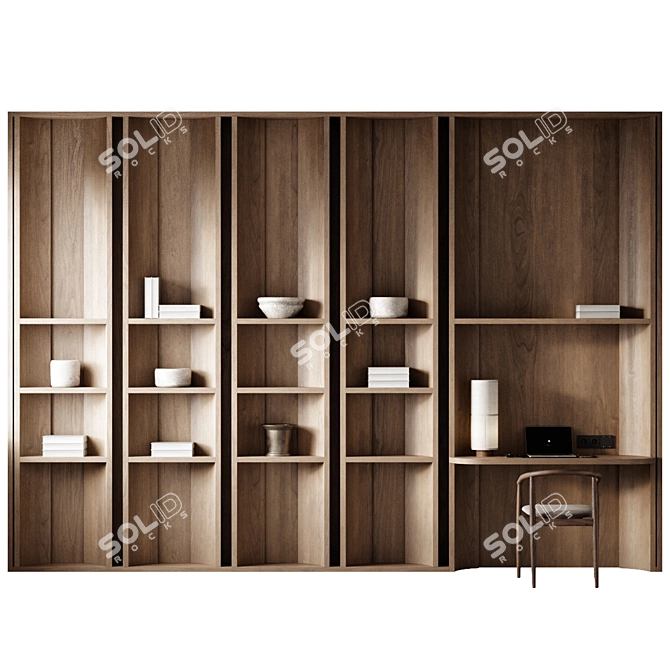 Office Desk Setup Kit 3D model image 2