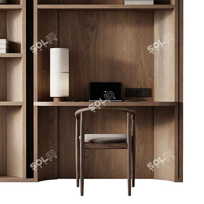 Office Desk Setup Kit 3D model image 3