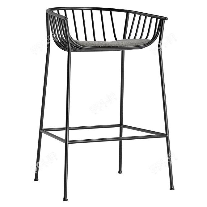 Jeanette Modern Bar Stool 82.5cm 3D model image 1