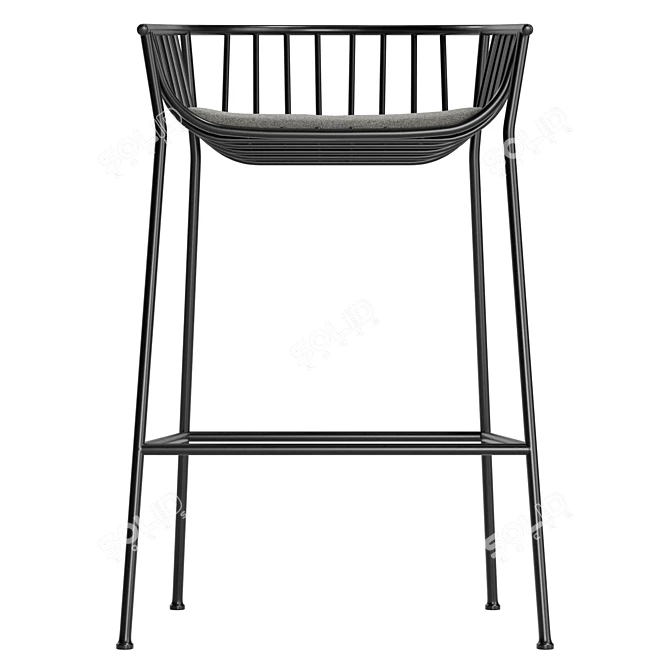 Jeanette Modern Bar Stool 82.5cm 3D model image 2