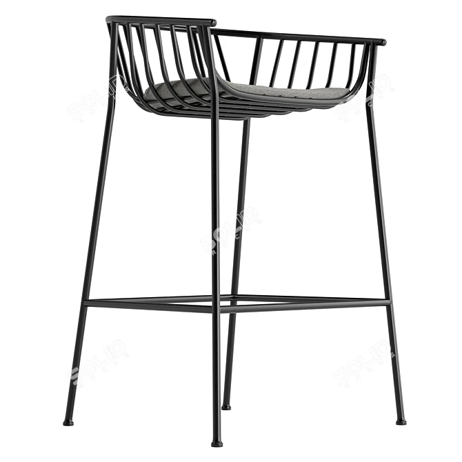 Jeanette Modern Bar Stool 82.5cm 3D model image 4