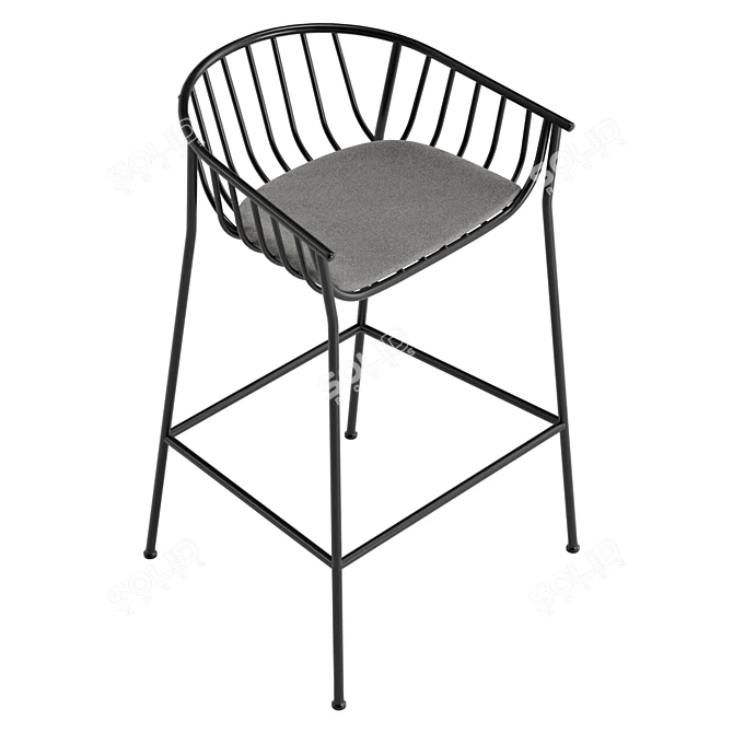 Jeanette Modern Bar Stool 82.5cm 3D model image 5