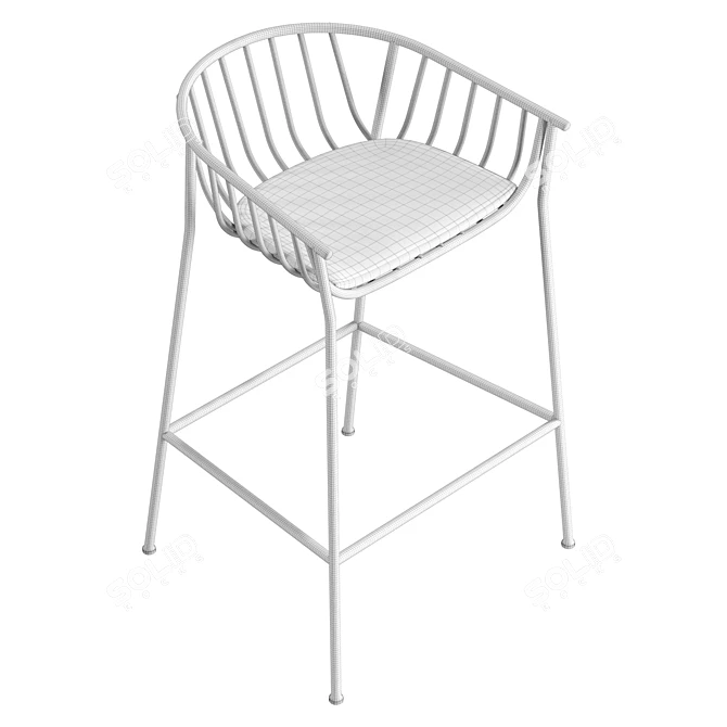 Jeanette Modern Bar Stool 82.5cm 3D model image 6