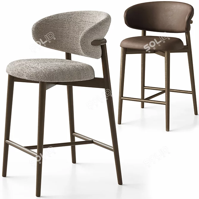 Calligaris Oleandro Stools Set 3D model image 1