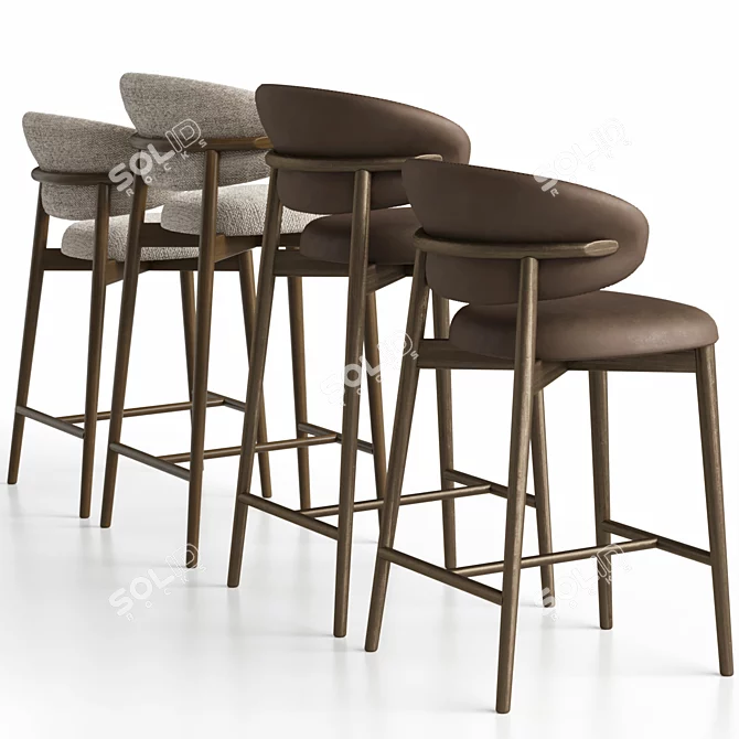 Calligaris Oleandro Stools Set 3D model image 3