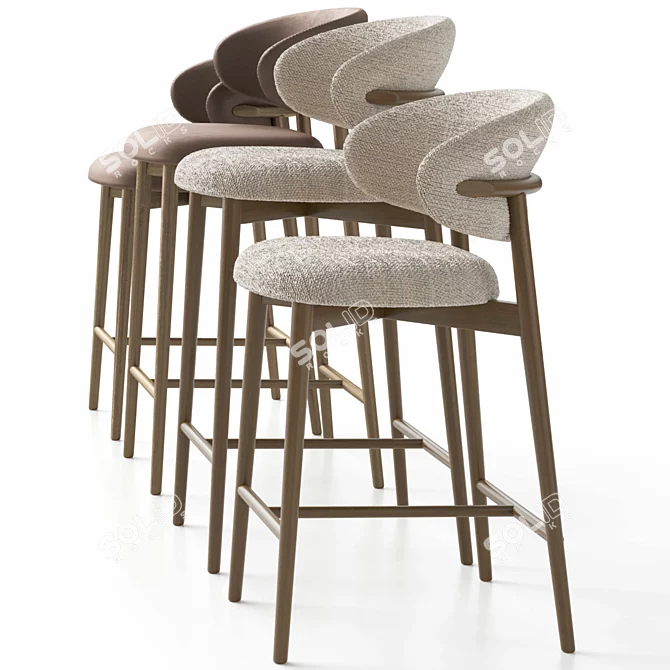 Calligaris Oleandro Stools Set 3D model image 16