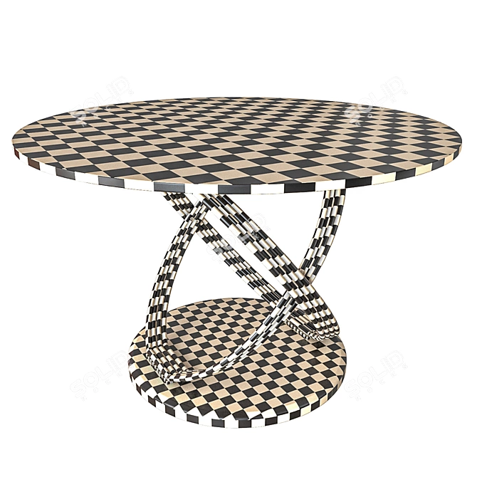 Modern Dining Table Halmar OPTICO 3D model image 3