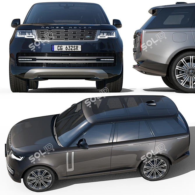 Luxury Land Rover 3D Model 3D model image 3