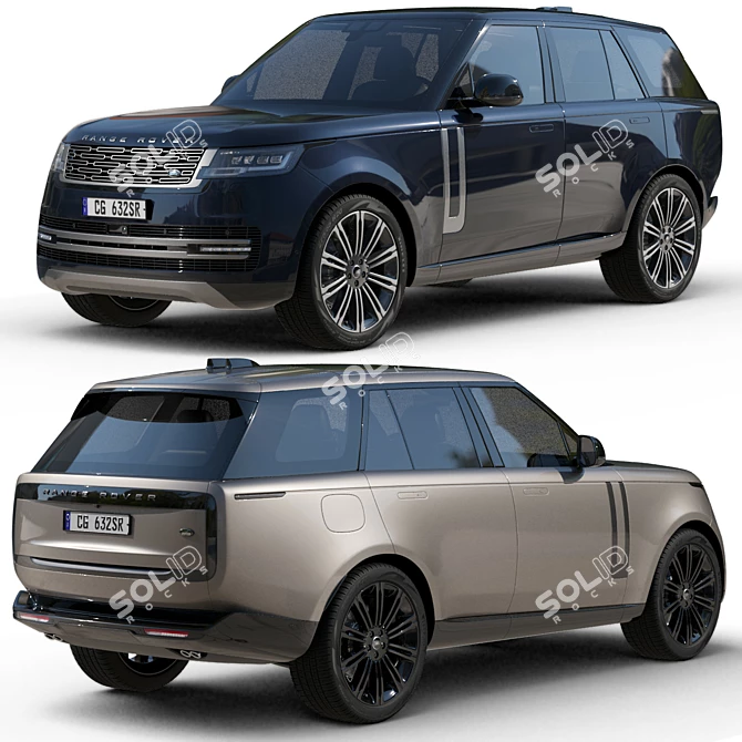 Luxury Land Rover 3D Model 3D model image 5