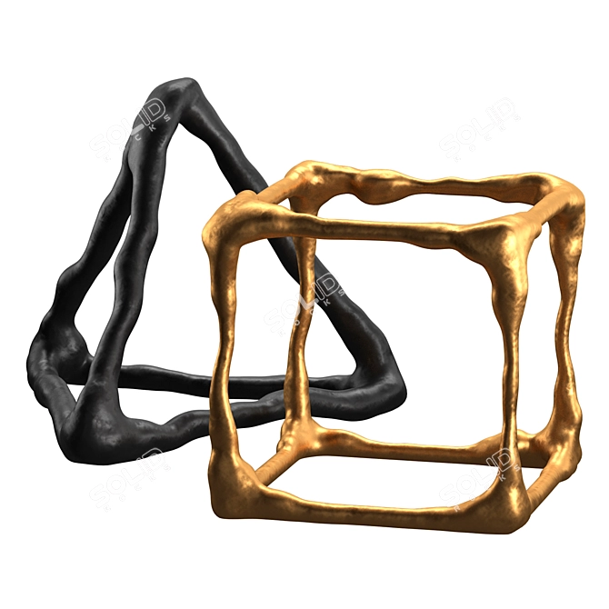 Abstract Iron Sculptures by Corner Design 3D model image 1
