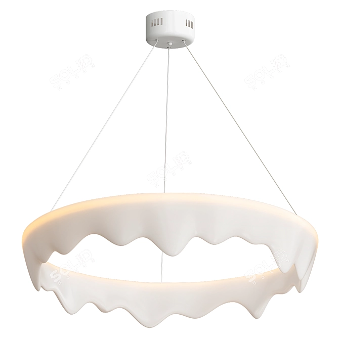 Modern Chic Chandelier Duo 3D model image 3