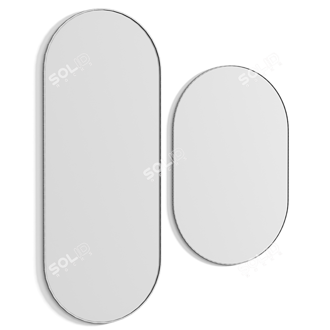 Elegant Renwil Mirrors Set 3D model image 3