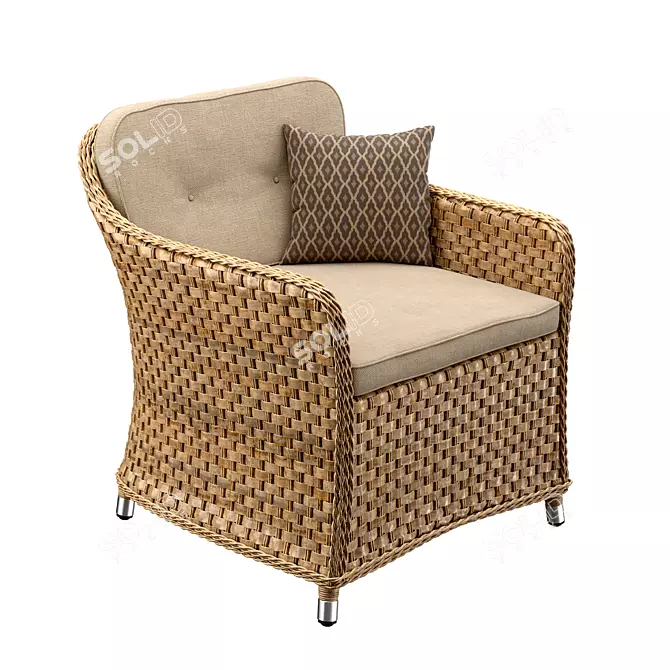 Cosy Halton Chair 3D model image 1