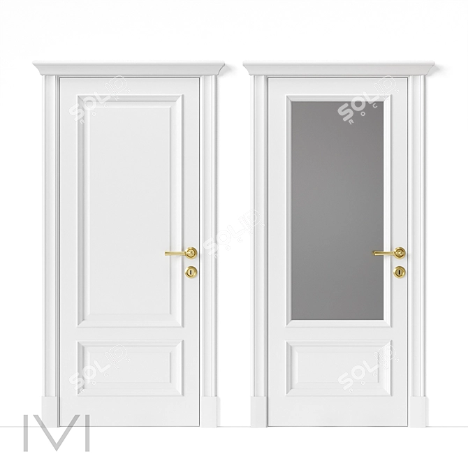 Petersburg Series Interior Doors 3D model image 1